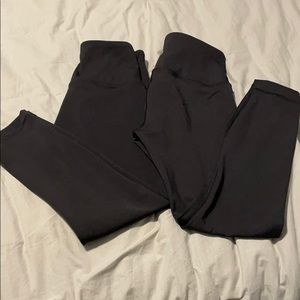 2 pair 90 degree squat proof leggings
